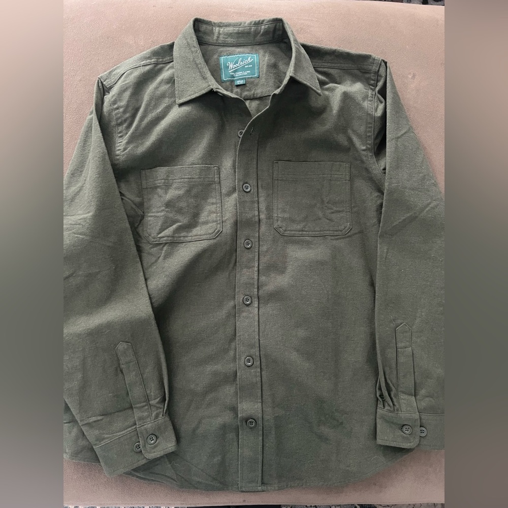 Woolrich Men's Dark Olive Flannel